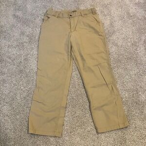 Carhartt Rugged Flex Relaxed Fit Canvas Work Pants Tan 38x32 BN2291-M Streetwear